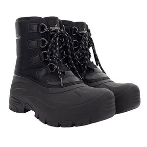 New Staheekum Men's Insulated Snow Boot Black Waterproof Cold -20 Lace Up NIB